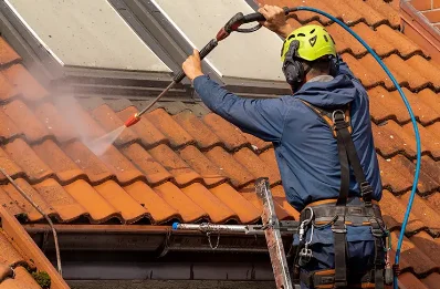 Démoussage et hydrofuge de toiture à Poursiugues-Boucoue